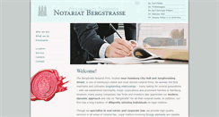 Desktop Screenshot of notariat-bergstrasse.de