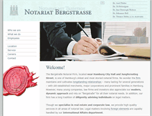 Tablet Screenshot of notariat-bergstrasse.de